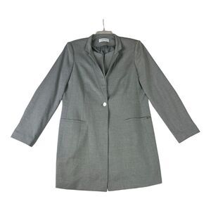 Calvin Klein Jacket Womens‎ 14 Gray Lagenlook Chic Sophisticated Career Office